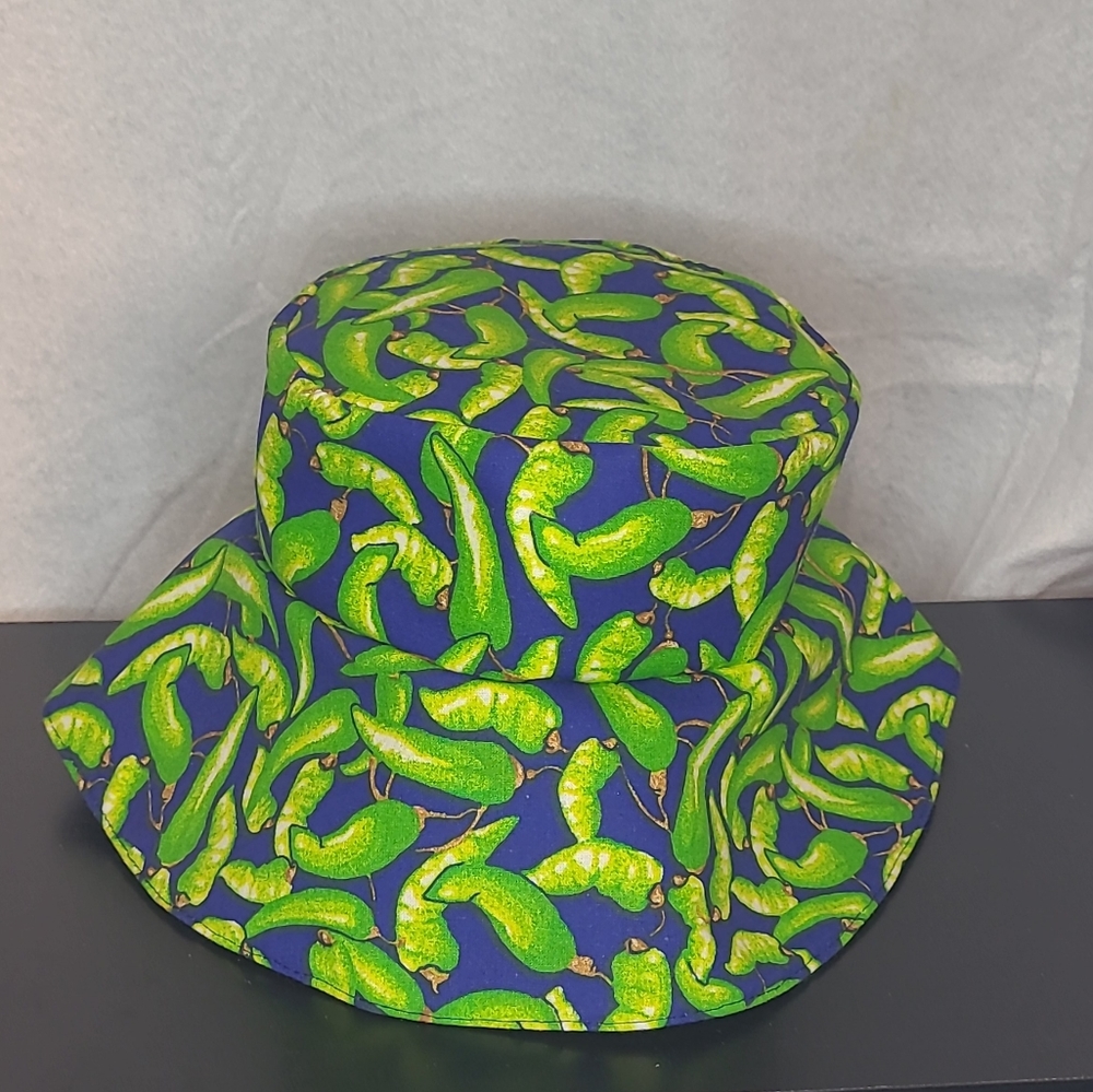 Jalapeños Custom made in the USA Bucket Hat Cap Cotton Fishing Boonie Camping